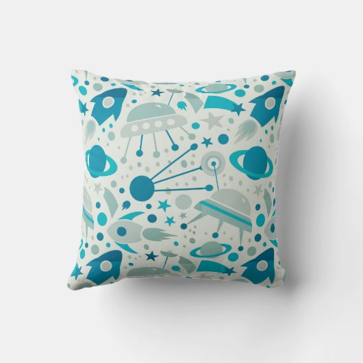 Coussin Enfants de planètes de Rocket d'espace (Verso)