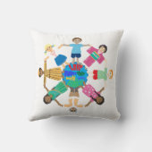 Coussin enfants de toutes les nations (Verso)