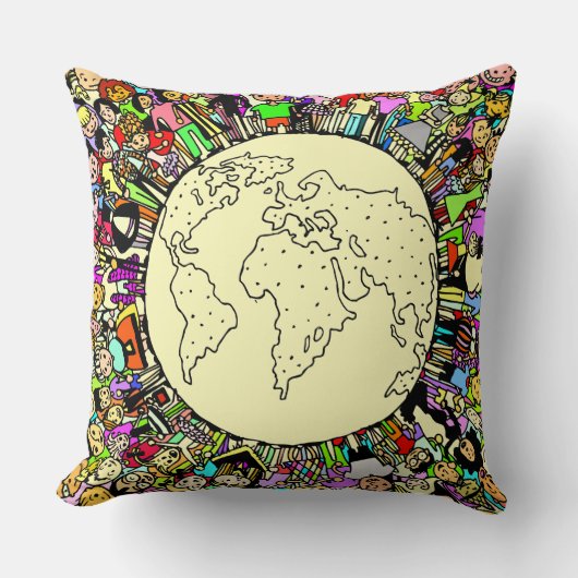 Coussin Enfants du monde (Recto)