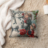 Coussin Enfants faisant Snowman Holly (Couverture)