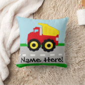Coussin Enfants garçons Construction camion (Couverture)