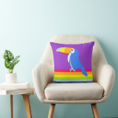 Coussin Enfants graphiques toucan arc-en-ciel coloré couss (Chaise)