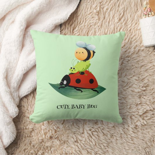 Coussin Enfants mignonne Rouge coccinelle Abeille insecte (Couverture)