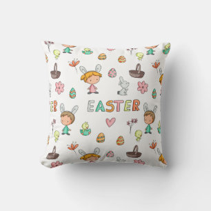 Coussin Enfants Motifs de Pâques mignons