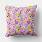 Coussin Enfants motifs sans couture oiseaux hiboux brillan (Verso)