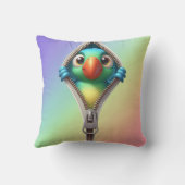 Coussin Enfants Parrots Colorés (Verso)