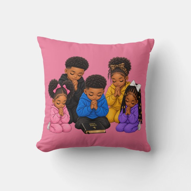 Coussin Enfants priant  (Recto)