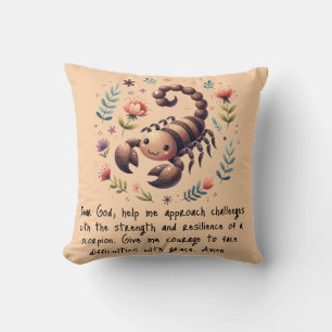 Coussin Enfants prière chrétienne Woodland Scorpion sur la