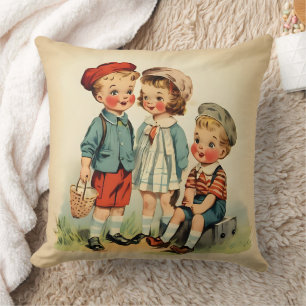 Coussin Enfants Rétro Intemporels