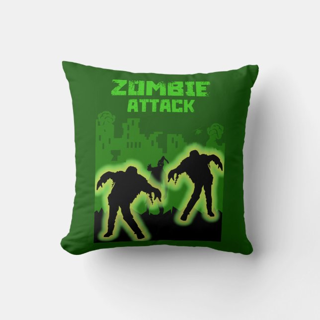 Coussin Enfants Zombie Apocalypse (Recto)