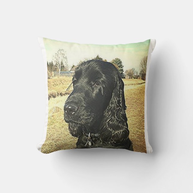 Coussin English_Cocker_Spaniel.png noir (Recto)