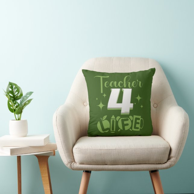 Coussin ENSEIGNANT 4 VIE #vie d'enseignant (Chaise)