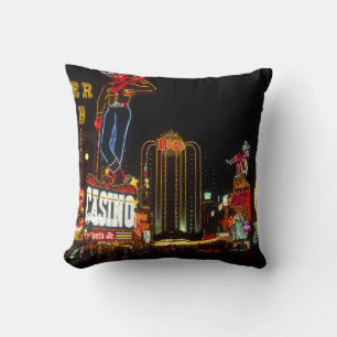 Coussin Enseigne des casinos aux néons de Las Vegas la nui