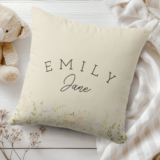 Coussin Enseigne personnalisée pour fille Décoration de nu