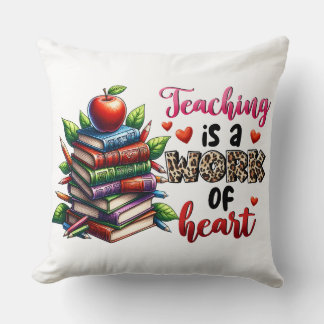 Coussin Enseigner est un travail de cœur