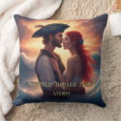Coussin Ensemble à travers chaque tempête Romantique Pirat (Couverture)