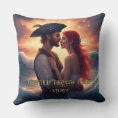 Coussin Ensemble à travers chaque tempête Romantique Pirat (Verso)