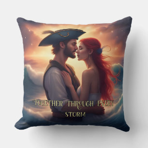 Coussin Ensemble à travers chaque tempête Romantique Pirat
