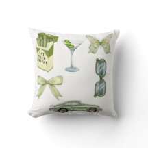 Ensemble d'autocollants esthétiques Green Coquette