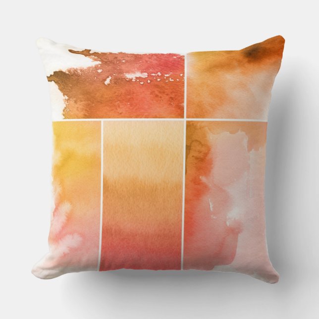 Coussin Ensemble de l'abrégé sur 4 peints à la main (Recto)