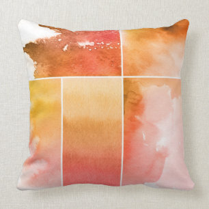 Coussin Ensemble de l'abrégé sur 4 peints à la main
