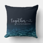 Coussin Ensemble est notre endroit préféré pour être (Recto)