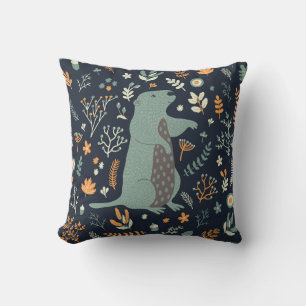 Coussin Ensemble naturel vintage : Marmot Floral