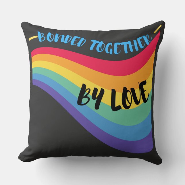 Coussin Ensemble par amour | lancer l'oreiller (Recto)