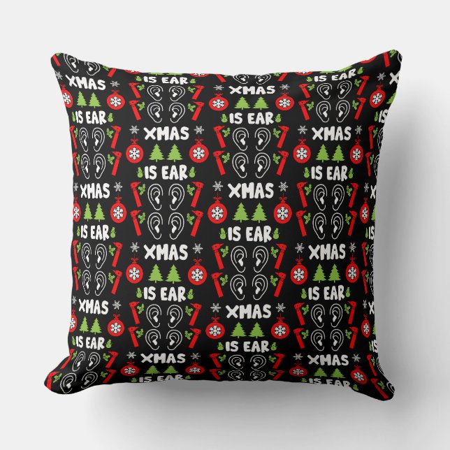 Coussin ENT Doctor Christmas (Recto)