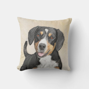 Coussin Entlebucher Mountain Dog Peinture - Art original