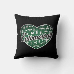 Coussin Entomologie Coeur rétro Blackboard Love