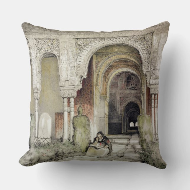 Coussin Entrée au Hall des deux soeurs (Sala de l (Recto)