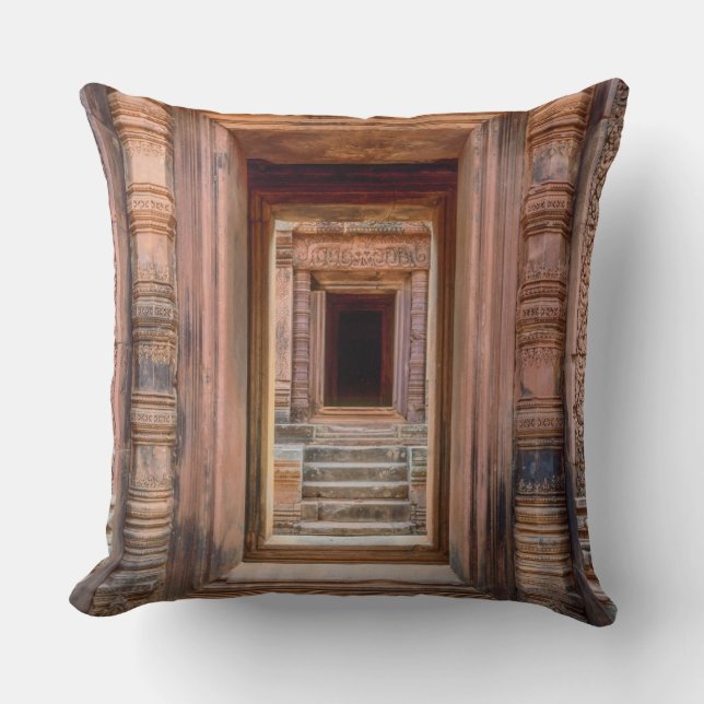 Coussin Entrée d'Angkor Wat, Cambodge (Recto)
