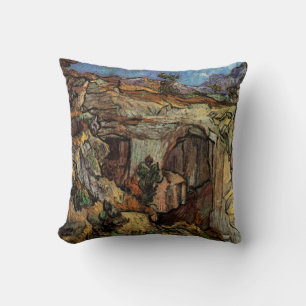 Coussin Entrée de la carrière, Saint-Remy par Vincent van