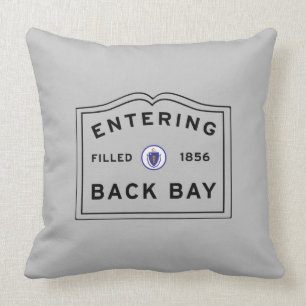 Coussin Entrée de l'oreiller à lancer Boston Back Bay