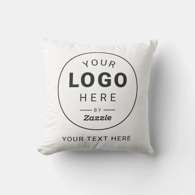 Coussin Entreprise de logos sur mesure et marqués (Recto)