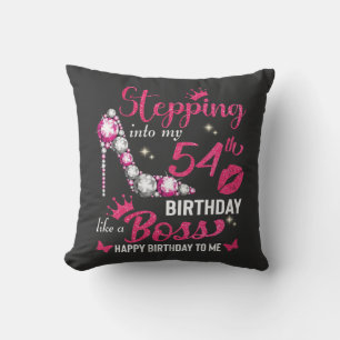 Coussin Entrez dans mon 54e anniversaire comme un patron