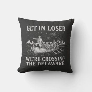Coussin Entrez les perdants Washington Delaware Mème