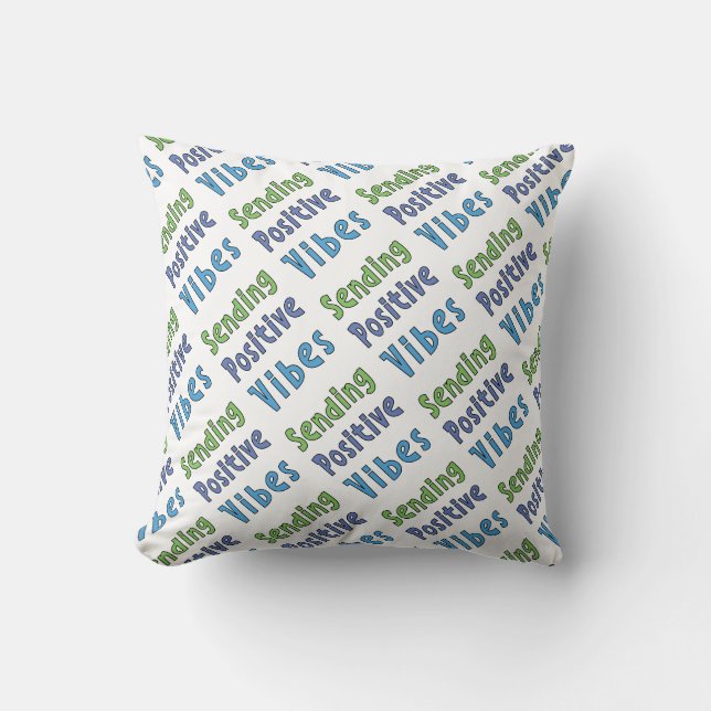 Coussin Envoi de vibrations positives     (Recto)