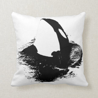Coussin "épaulard d'accent d'orque "