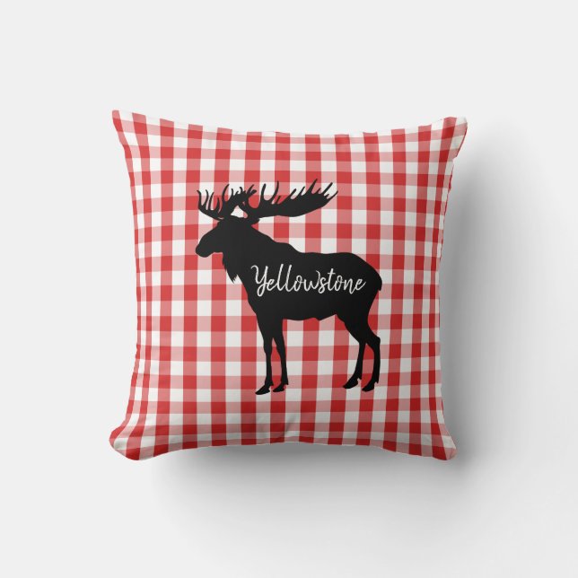 Coussin Épervier-Yellowstone Moose (Recto)