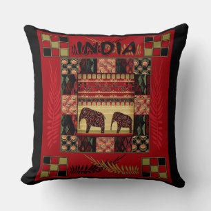 Coussin Ephapes ethniques disparates en Inde