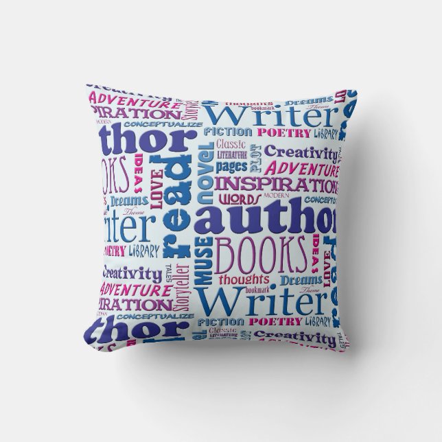 Coussin Epic Author Pride Wordy Typography Motif  (Recto)