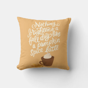 Coussin Épice citrouille Latte automne/automne