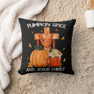 Coussin Épice de citrouille et Jésus-Christ