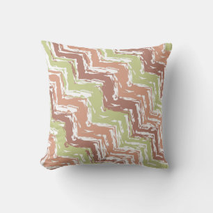 Coussin Épice de scribble Chevron ZigZag