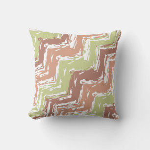 Coussin Épice de scribble Chevron ZigZag
