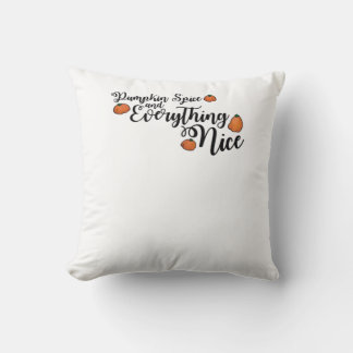 Coussin Épices citrouilles Et Tout Nice - Phrase Noir W