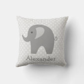 Coussin Epilateur de jetons d'éléphant gris personnalisé p (Verso)