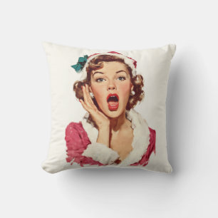 Coussin Épingle de Noël Rétro Surprenant